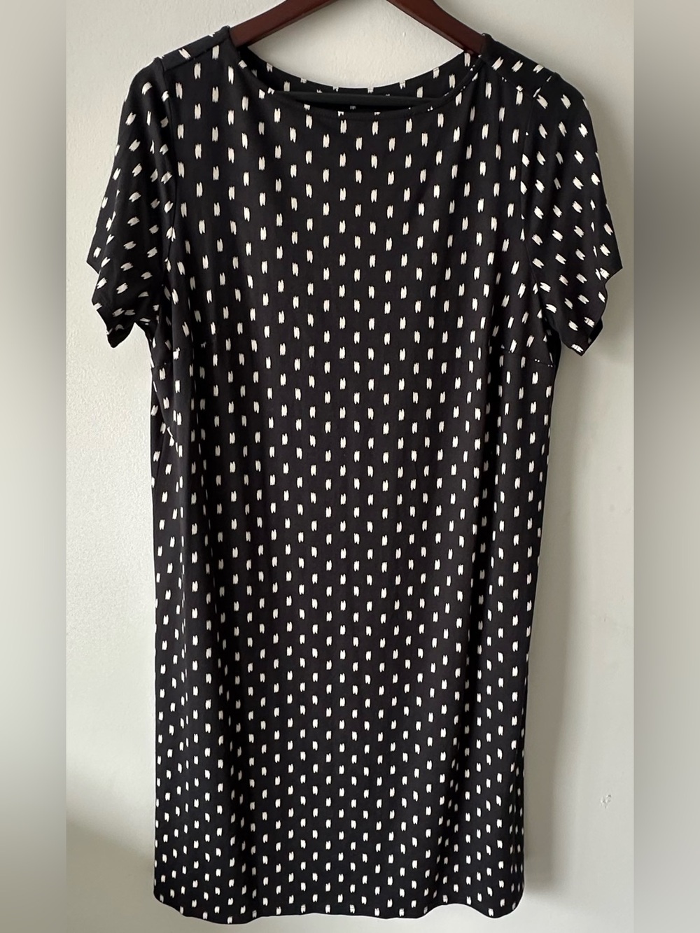 J. Jill Wearever Collection 1X Women’s black/cream dress NWT
